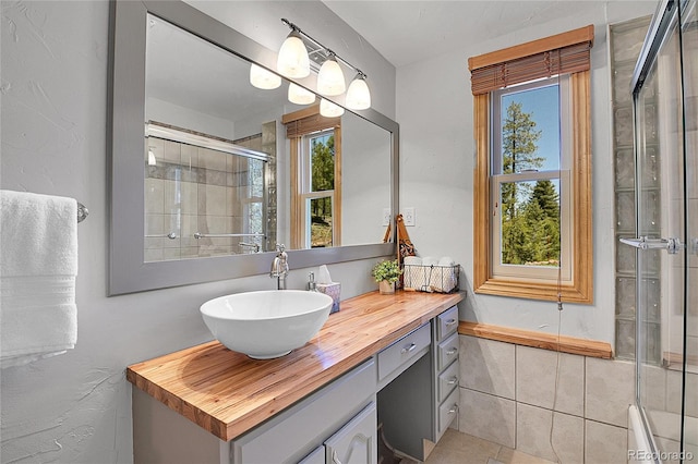 10786 Marclif Rd, Conifer, CO 80433 - full bathroom with a shower stall and vanity