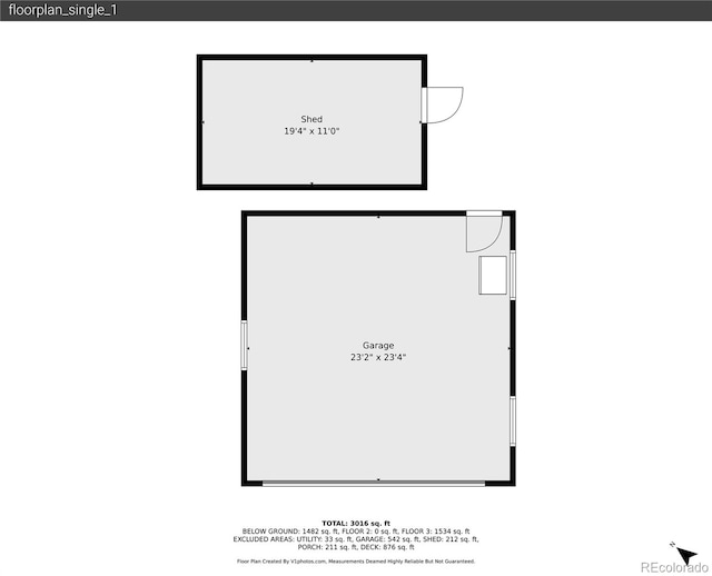 10786 Marclif Rd, Conifer, CO 80433 - floor plan / room layout