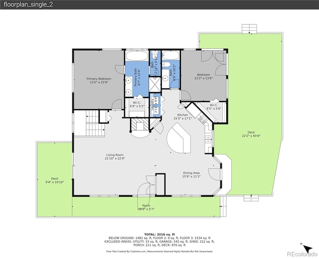 10786 Marclif Rd, Conifer, CO 80433 - floor plan / room layout