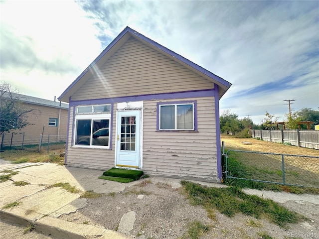 view of rear view of property