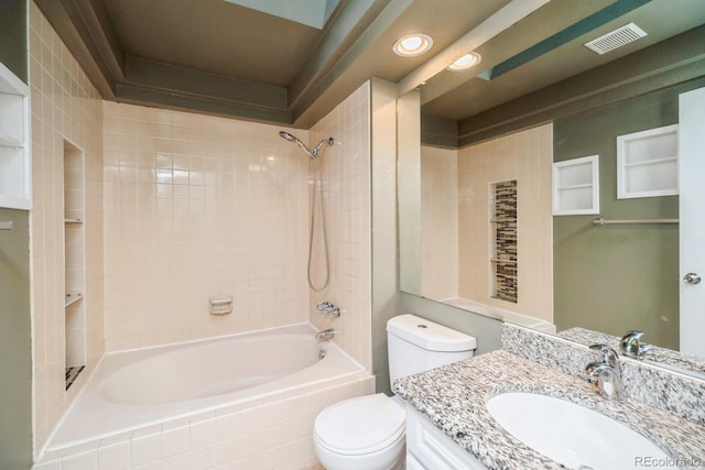 4218 E Flanders St, Denver, CO 80249 - bathroom featuring bathtub / shower combination and vanity