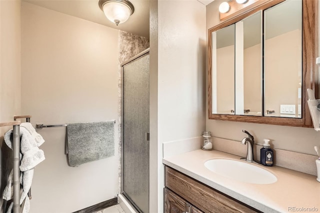10223 W 77th Dr, Arvada, CO 80005 - full bath featuring vanity and a stall shower