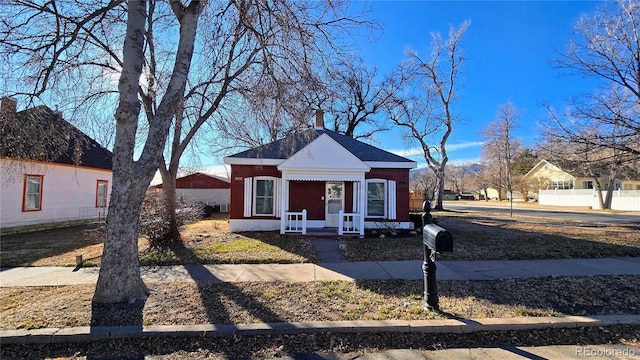 view of bungalow-style home