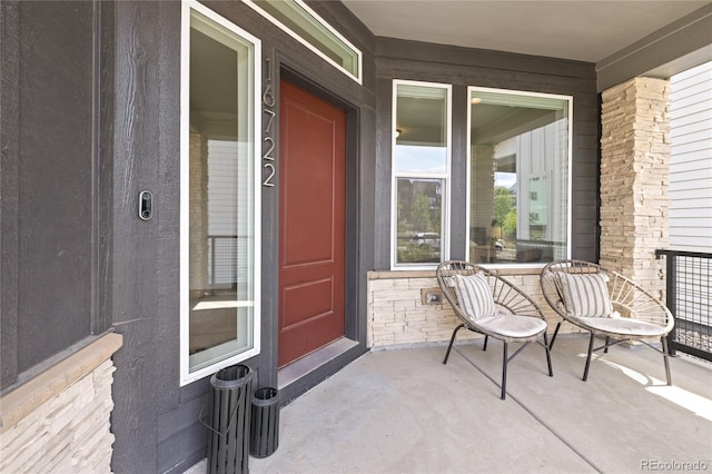 16722 Shoshone St, Broomfield, CO 80023 - entrance to property featuring a porch