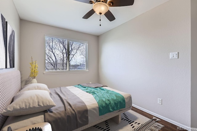 4620 E 135th Way, Thornton, CO 80241 - bedroom featuring wood finished floors, baseboards, and ceiling fan
