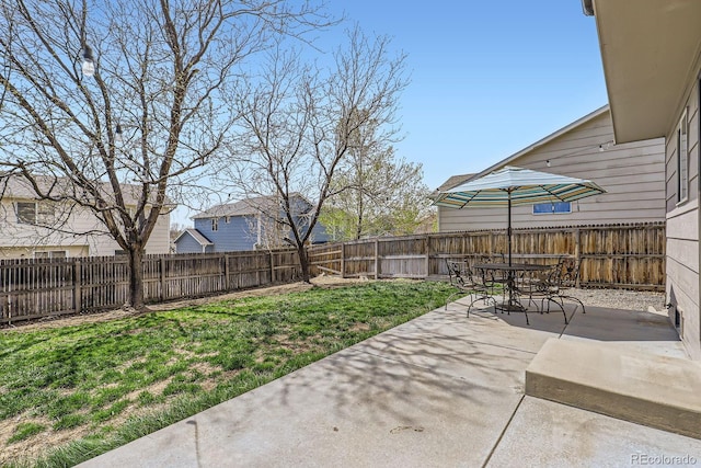 4620 E 135th Way, Thornton, CO 80241 - view of yard featuring a patio and outdoor dining space