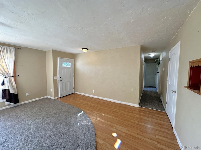 foyer with wood-type flooring