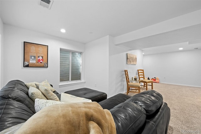 5944 S Yank Ct, Littleton, CO 80127 - living area with carpet flooring, recessed lighting, and baseboards