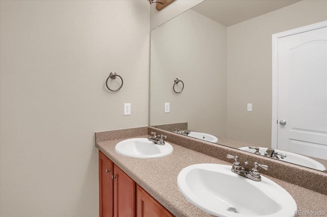 bathroom with vanity