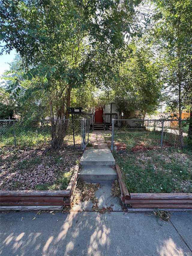 view of obstructed view of property