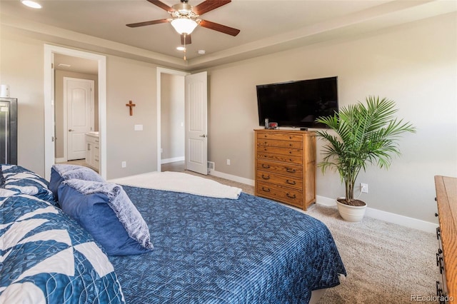 1177 Man O War Way, Colorado Springs, CO 80921 - carpeted bedroom featuring recessed lighting and ceiling fan