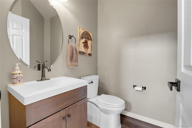 10822 Eagle Crest Ct, Parker, CO 80138 - half bath with wood finished floors and vanity
