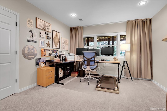 10822 Eagle Crest Ct, Parker, CO 80138 - office featuring carpet floors and recessed lighting
