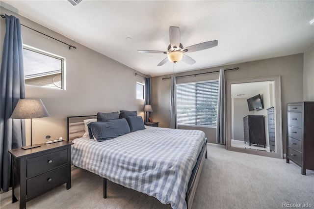 13152 E 104th Dr, Commerce City, CO 80022 - bedroom with light carpet and ceiling fan