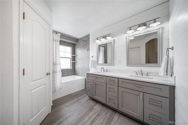 13152 E 104th Dr, Commerce City, CO 80022 - bathroom with double vanity and shower / bath combo