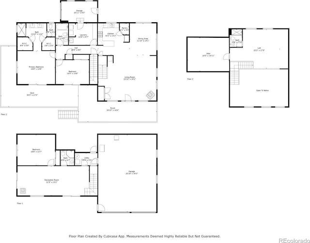 15608 Ouray Rd, Pine, CO 80470 - view of property floor plan