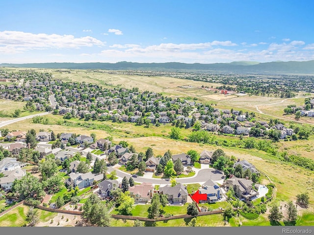 2145 Wynterbrook Dr, Highlands Ranch, CO 80126 - aerial perspective of suburban area with a mountainous background
