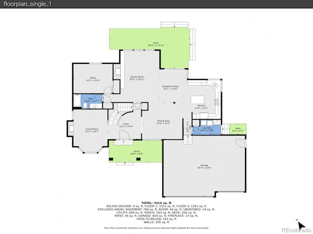 2145 Wynterbrook Dr, Highlands Ranch, CO 80126 - view of home floor plan