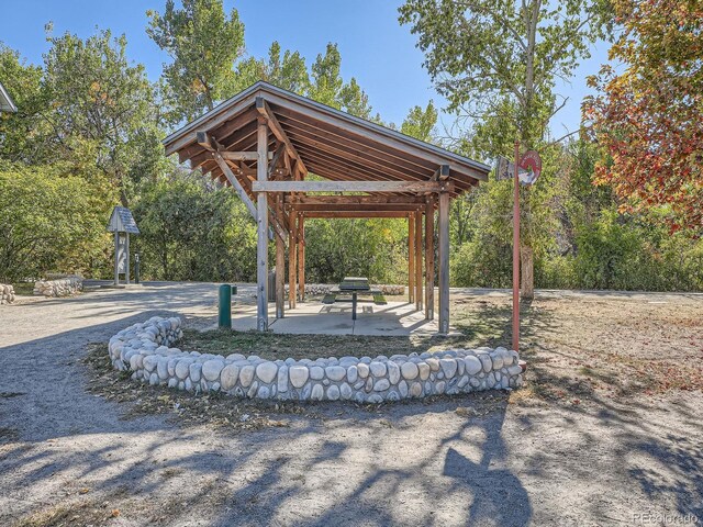 view of home's community featuring a gazebo