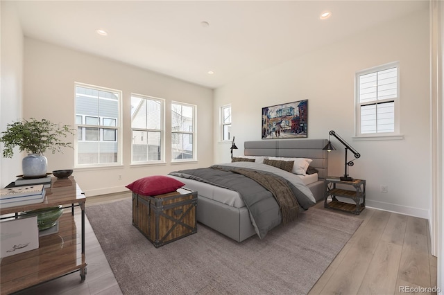 bedroom featuring hardwood / wood-style flooring