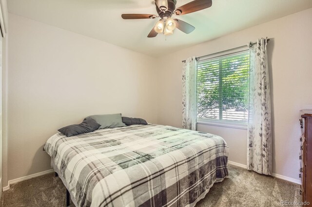 3143 50th Avenue Ct, Greeley, CO 80634 - carpeted bedroom featuring baseboards and ceiling fan