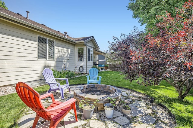 3143 50th Avenue Ct, Greeley, CO 80634 - view of patio / terrace with a fire pit