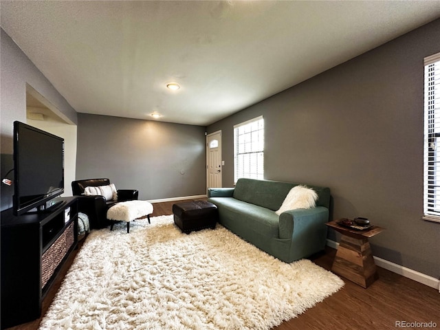 10753 Routt Ct, Broomfield, CO 80021 - living room featuring wood finished floors and baseboards