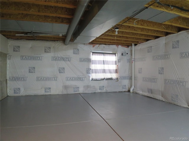 view of below grade area