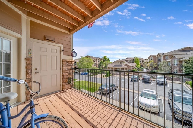 10787 Twenty Mile Rd Unit 205, Parker, CO 80134 - balcony with a residential view