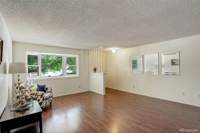 10883 Otis Cir, Westminster, CO 80020 - living area with wood finished floors and a textured ceiling