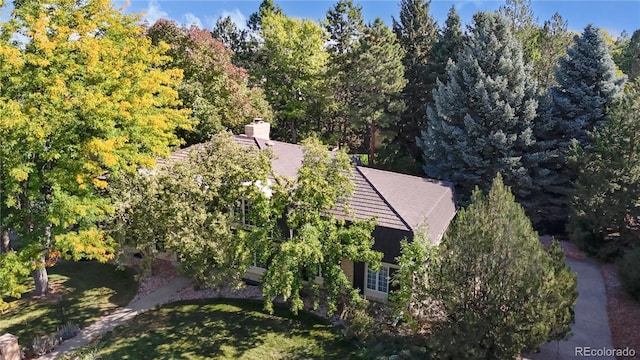 birds eye view of property