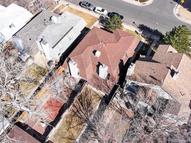 drone / aerial view featuring a residential view