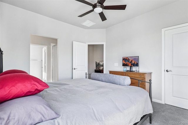 19733 W 93rd Ln Unit A, Arvada, CO 80007 - bedroom featuring carpet flooring, a ceiling fan, and baseboards