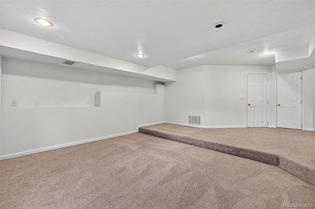 4386 W Deertrail Ct, Castle Rock, CO 80109 - finished below grade area with carpet and recessed lighting