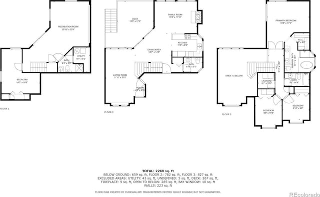 4386 W Deertrail Ct, Castle Rock, CO 80109 - view of floor plan / room layout