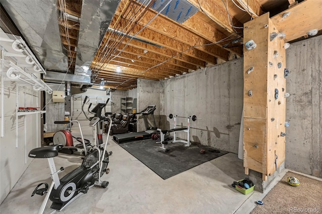 view of workout room