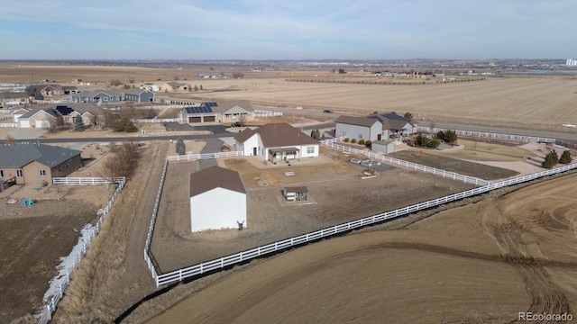 aerial view featuring a residential view