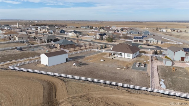 drone / aerial view with a residential view