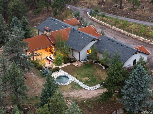 birds eye view of property