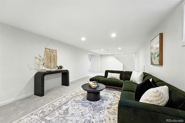 7035 S Gray Ct, Littleton, CO 80128 - living area featuring carpet flooring and recessed lighting