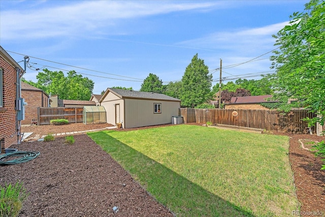 2065 Leyden St, Denver, CO 80207 - view of yard featuring an exterior structure, an outdoor structure, and cooling unit