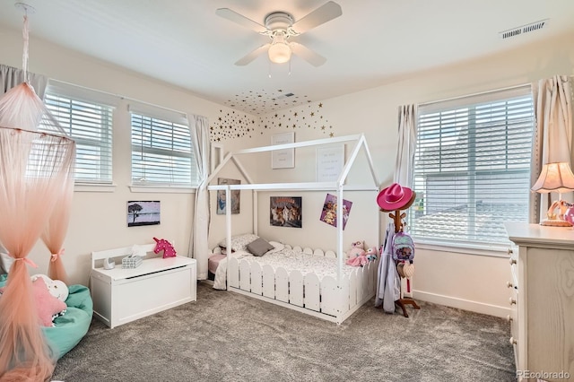 16043 Fillmore St, Thornton, CO 80602 - carpeted bedroom with a ceiling fan and baseboards