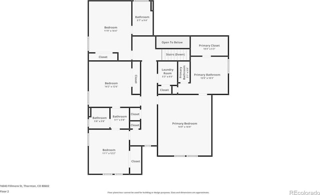 16043 Fillmore St, Thornton, CO 80602 - view of property floor plan