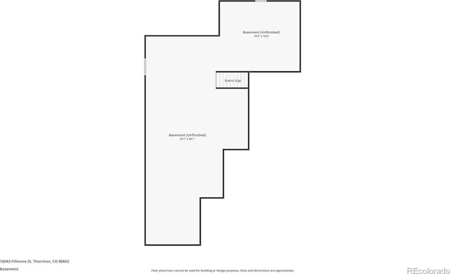 16043 Fillmore St, Thornton, CO 80602 - view of floor plan / room layout
