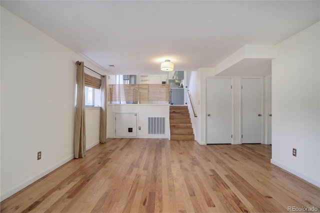 interior space with light wood-type flooring