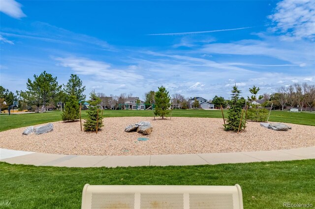 17522 E Dewberry Dr, Parker, CO 80134 - view of community with a lawn