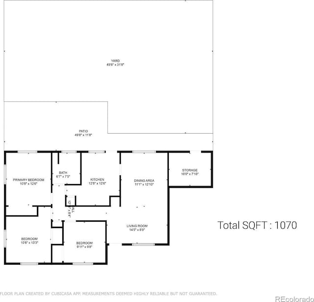 4728 Dover St, Wheat Ridge, CO 80033 - view of floor plan / room layout