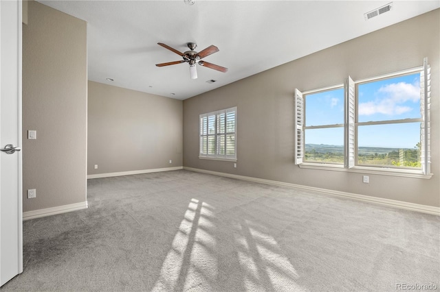 3485 Park Ridge Rd, Sedalia, CO 80135 - carpeted spare room with a ceiling fan and baseboards