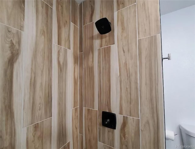 45 Saltlick Cir, Florissant, CO 80816 - room details featuring toilet and tiled shower