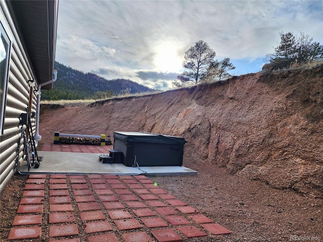 45 Saltlick Cir, Florissant, CO 80816 - view of patio with a mountain view